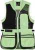 Bg Mesh Shooting Vest R-hand Women's X-large Black/neomint