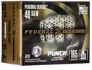 40 S&W 20 Rounds Ammunition Federal Cartridge 165 Grain Jacketed Hollow Point