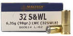 32 S&W Long 50 Rounds Ammunition MagTech 98 Grain Wad cutter