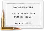 7.62 NATO 500 Rounds Ammunition Prvi Partizan 145 Grain Full Metal Jacket