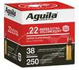 22 Long Rifle 250 Rounds Ammunition Aguila 38 Grain Hollow Point