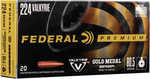 224 Valkyrie 20 Rounds Ammunition Federal Cartridge 80.5 Grain Hollow Point