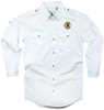 Craig Boddington Large White Safari Shirt Classic Wrinkle-free Poplin