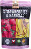 Wise Foods Simple Kitchen Freeze Dried Fruit Strawberry/Banana Snacks 6 Per Case 4 Servings Po