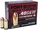40 S&W 20 Rounds Ammunition Fort Scott Munitions 125 Grain FMJ