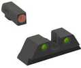 Meprolight USA Hyper-Bright Self-Illuminated Sights Fixed Tritium Orange Front, Green Rear Black Frame For CZ