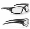 Walker's Ballistic Eyeware IKON Tanker Smoke Gray Lens Hi-Gloss Black Open Frame Glasses