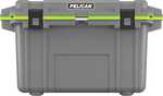 Pelican 70QT Elite Cooler Dark Gray/ Green Trim