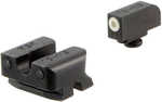 Truglo TG-TG231MP4W Tritium Pro Night Sights Square Green With White Outline Front/U-Notch Rear Nitride Fortress