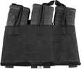Grey Ghost Triple Mag Panel 5.56 Mag Pouch Laminate Black
