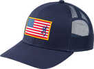 Browning Bg Cap Glory Mesh Snapback American Flag Patch Navy Blue Osfm