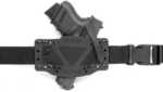 Limbsaver Cross-Tech Holster Black Leather Clip-On w/ Strap 