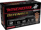 12 Gauge 10 Rounds Ammunition Winchester 2 3/4" 9 Pellet Lead #00 Buck