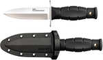Cold Steel Leatherneck Mini Double Edge 3.50" Fixed Plain 8Cr13MoV SS Blade/Black Deep Checkered W/Double Quil