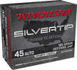 Winchester Ammo Silvertip 45 ACP 185 Gr Jacket Hollow Point 20 Round Box