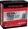 40 Caliber/10mm (0.400'') 165Gr Truncated Cone 100/Box