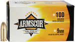 Armscor 50445 Precision Value Pack 9mm Luger 124 Grain Full Metal Jacket (FMJ) 100 Per Box