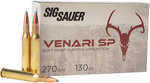 Sig Sauer V270SP130-20 Venari 270 Win 130 Gr 3140 Fps Soft Point (SP) 20 Bx/10 Cs