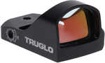Truglo Tgtg8100b4 Tru-tec Micro Universal 23x17mm 3 Moa Red Dot Black Hardcoat Anodized Compatible With Ruger 10-22