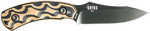 Southern Grind Sg0508010601 Jackal Pup 2.80" Fixed Drop Point Plain Black Pvd 8670 Steel Blade 2.95" Black/tan G10 3d Mi