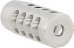 Christensen Arms Side-Baffle Muzzle Brake Natural Titanium With 5/8"-24 tpi Threads For 338 Cal (.920" D Bull