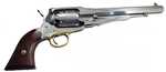 Uberti 1858 Remington White Steel Engraved Black Powder Revolver 44 Caliber 8" Barrel