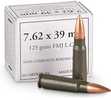 Century Arms White Box 7.62X39 123 Grain Full Metal Jacket 20 Rounds Steel Caseing