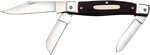 Cold Steel CSFLSTKMN Stockman 2"/2.30"/3.50" Folding Clip/Sheepsfoot/Spey Plain 8Cr13MoV SS Blade/Rough Black W/Polished