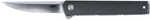 CRKT 7095KX Ceo Compact 2.61" Folding Plain Satin 4116 SS Blade/Black Grn Handle Includes Pocket Clip