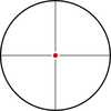 KonusPro Plus 6-24x50mm Rifle Scope Engraved Blue/Red Illum Fine Crosshair Reticle Matte Black