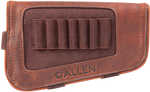 Allen 8517 New Castle Buttstock Cartridge Carrier Brown Leather Capacity 7rd Rifle Mount