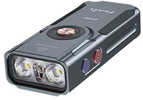FENIX E06R Flashlight White/UV LED with Red Laser 700 Lumens 2.72" Long Anodized Finish Gray Built-in 750mAh Battery Inc