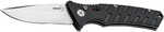 Boker 01Bo457 Plus Strike Auto Pocket 3.35" Drop Point Plain Black D2 Steel Blade Aluminum Handle
