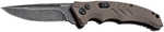 Boker 01Bo483 Intention II Folding Drop Point Plain D2 Steel Blade Brown G10 Handle