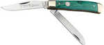 Boker 110829 Trapper 2.0 Clip Point/Spey Plain D2 Steel Blade Smooth Green Bone Handle