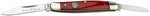 Boker 110844 Pen Knife Traditional Pen/Spear Plain D2 Steel Blade Smooth Red Bone Handle