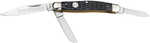 Boker 110856 Stockman Traditional Large Clip Point/Sheepsfoot/Spey Plain D2 Steel Blade Black Jigged Bone Handle