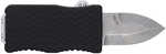 Schrade 1135969 Uproar Automatic Mini 1.90" OTF Dagger Plain Satin D2 Steel Blade, Black Textured Aluminum Handle