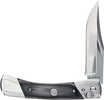 Uncle Henry 1222013 Bear Paw 3.80" Folding Plain 7Cr17MoV SS Blade, Black/SS Wood Laminate Handle