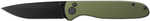 Outdoor Edge DK-1C Dirk FLDR 3.25" BLDE Grn ALM