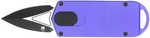 CobraTec Knives CTASPPUR Asp 1.94" OTF Dagger Plain D2 Steel Blade, 3.31" Purple Aluminum Handle