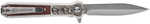 Smith & Wesson Knives 1205011 Unwavered 3.50" Folding Dagger, Plain Stonewashed 8Cr13MoV SS Blade, 4.25" Rosewood W/SS S