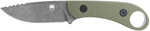 CobraTec Knives Sd2DNSODGGEN2 Skinner Gen II 3.50" Fixed Plain Stonewashed D2 Steel Blade, 4.31" OD Green Textured G10 S