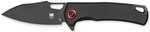 CobraTec Knives CTWOLVERINEG10 Wolverine 3.13" Folding Drop Point Plain Black Stonewashed D2 Steel Blade, 4.25" Black Te