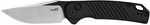 Kershaw 7305 Launch 23 Automatic 3.30" Folding Trailing Point Plain Black Cerakote/Satin CPM 154 SS Blade, Black Anodize