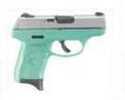 Ruger Talo LCP 380 ACP 6 Round Stainless Steel Turquoise Frame Semi-Auto Pistol