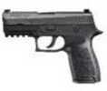 SIG Sauer P320 Nitron Compact Semi Auto Pistol 9mm Luger 3.9" Barrel 10 Rounds SIGLITE Night Sights