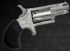 North American Arms Revolver MINI 22 Long Rifle 1-1/8" Ported Barrel Stainless Steel Black Rubber Grip 1NAA-22LR-P