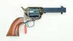 Cimarron Model P Revolver 44-40 Winchester 4.75" Barrel Case Hardened Old Charcoal Blue Finish 1- Piece Walnut Grip Md: MP522C00