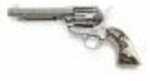 Revolver Taylors and Company 1873 Cattleman Single 357 Magnum 5.5" Barrel Synthetic Stag Grip Nickel Engraved OG1407